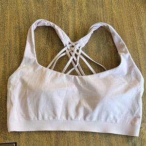 Lululemon pink Strappy Sports Bra